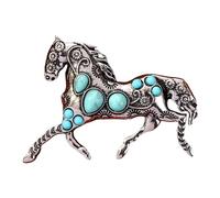 Broche de caballo, broche de caballo, perlas azules, decorativa | alfileres de solapa | para mujeres y hombres en suéter, chal, bolso, mochila, bufanda, vestido, ropa y, Se référer au descriptif