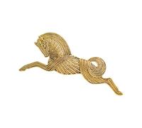 Broche de caballo de aleación de estilo antiguo, accesorio portátil para mujer, unisex, elegante, para fiesta, decoración de trajes únicos de caballos, talla única, como se describe