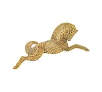 Broche de caballo de aleación de estilo vintage de moda, accesorio portátil para mujeres, unisex, diseños casuales, regalos especiales, broche de caballo, talla única, como se describe