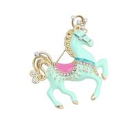 Broche de caballo de dibujos animados con diseño de dopamina para un accesorio de sombrero de mejora de moda dulce, One Size, Como se describe