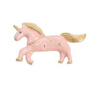 Broche de caballo de un solo cuerno broche insignia elegante pin de pecho joyería diseño único artesanía pin para regalos y estilo, フリーサイズ