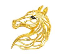 Broche de caballo delicado, joyería de aleación para pecho, alfiler de ramillete ligero para mujeres y hombres, selección de colores, broche de caballo