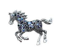 Broche de caballo esmaltado con diamantes de imitación, ligero, cómodo de llevar, perfecto para la oficina o la noche, broche de caballo, talla única, como se describe