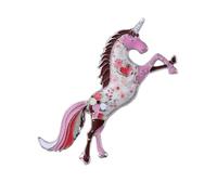 Broche de caballo místico con temática vintage, pin de solapa de aleación, colorido arte, ideal para regalo de joyería para amantes de la fantasía, hermoso pin de insignia, talla única, como se