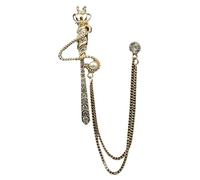 Broche De Cadena 3Pcs Multi-Pattern Golden Chain Brooch