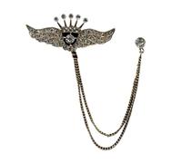 Broche De Cadena 3Pcs Multi-Pattern Golden Chain Brooch