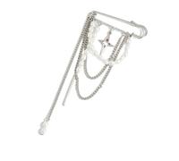Broche de cadena con borlas de adornado con perlas de imitación para realzar atuendos versatilidad diaria Pin de