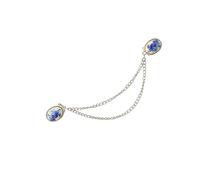 Broche de cadena de flores para ropa, hermoso accesorio, insignia de moda, textura de aleación, regalo para entusiastas de la moda, accesorios elegantes reales, talla única, como se describe
