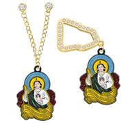 Broche de cadena de sombrero de moda, broche de sombrero de Cristo Jesús de México con cadena, cadena colgante estilo México, nuevos pines de sombrero E-ra para sombrero, insignia, decoración de