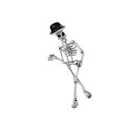 Broche de calavera único, joyería gótica de aleación para mujer, cierre seguro con acento misterioso, estilos versátiles, Ideas de regalo, Pin de calavera de aleación