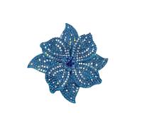 Broche de camelia con diamantes de imitación, gran alfiler de solapa con flores, de cristal, brillante, accesorio de moda elegante para mujer, ideal para abrigo, bufanda, bolso, boda y noche, Grand