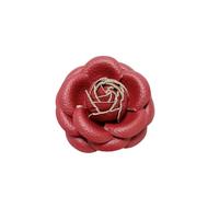 Broche de camelia de piel artificial, broche de camelia, broche retro de camelia, broche de flores para mujer, broche para el pelo, joyería de boda, banquete de fiesta, As Shown