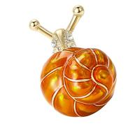 Broche de caracol de aceite de goteo esmaltado creativo de aleación para entusiastas de la moda que buscan estilos únicos Broche único en forma de tornillo con colores vivos y materiales de aleación