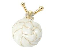 Broche de caracol esmaltado artístico con tecnología de goteo a base de aleación para personalizar declaraciones de moda. Broche artístico, Einheitsgröße, como se describe
