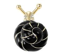 Broche de caracol esmaltado artístico con tecnología de goteo a base de aleación para personalizar declaraciones de moda. Broche artístico, Einheitsgröße, como se describe