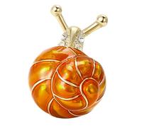 Broche de caracol esmaltado con aceite de goteo hecho a mano en base de aleación que mejora la moda, One Size, como se describe