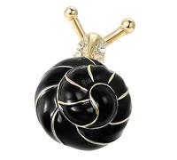 Broche de caracol esmaltado con aceite de goteo hecho a mano sobre base de aleación que mejora broche hecho a mano