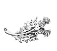 Broche de cardo escocesa para mujer, emblema nacional de la flor de Escocia