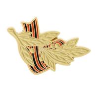 Broche de cinta con símbolo de aleación, pin conmemorativo de solapa, resistente al óxido para coleccionables y ocasiones especiales, talla única, como se describe