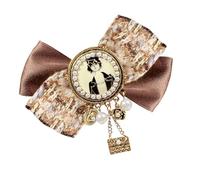 Broche de cinta de aleación fácil de usar, joyería de inspiración clásica, cierre seguro, pasador de ramillete para mujeres profesionales, uso diario, accesorios de vestir, One Size, como se describe