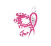 Broche de cinta de concienciación sobre el cáncer de mama, insignia de solapa de campaña de salud, accesorio de decoración de ropa, suéter, talla única, como se describe