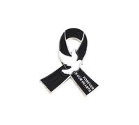 Broche de cinta de palomas para recaudación de fondos, construcción de metal, ligero, 3 g, broche de recaudación de fondos, accesorio de moda, pin de regalo de agradecimiento, One Size, como se