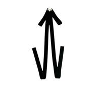 Broche de cinta negra para concienciación y recuerdo, pin de solapa de duelo de aleación para funeral, servicio conmemorativo, elegante insignia de cinta negra, S, Metal