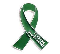 Broche de cinta para mejorar la prevención de la violencia doméstica, colorido pin de solapa, joyería elegante para varias ocasiones Miss Accessories, talla única, como se describe