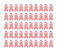 Broche de cinta para prevención del cáncer de mama, pin de solapa para promoción, insignia de metal para decoración de mochila de tela, broches de cinta, talla única, como se describe