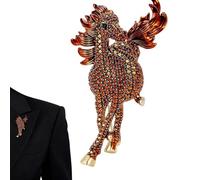 Broche de coleccionista versátil | Broche de diamantes de imitación - para chaquetas vaqueras, jerséis, sombreros, bufandas, bolsos, bodas, vacaciones, fiestas, cosplay, Siehe Beschreibung, Zinc, Ver