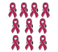 Broche de concienciación del cáncer de mama con lazo, insignia oficial del cáncer de esperanza, broche de solapa de esperanza oficial, Einheitsgröße, como se describe