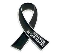 Broche de concienciación sobre la violencia doméstica con forma de cinta, elegante decoración de disfraces, accesorio elegante para atuendos, rellenos de calcetines, talla única, como se describe