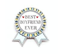 Broche de corazón con cita de Best Friend Ever, medalla para ganador del premio, Medium, Metal