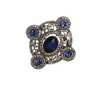 Broche de corazón con lazo atemporal con broche de solapa de cristal para chaquetas, ropa de noche, joyería de fiesta, decoración elegante en el pecho para ocasiones formales, talla única, como se