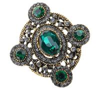 Broche de corazón con lazo atemporal con broche de solapa de cristal para chaquetas, ropa de noche, joyería de fiesta, decoración elegante en el pecho para ocasiones formales, talla única, como se