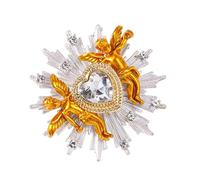 Broche de corazón de ángel romántico para mujer, elegante broche de corazón accesorios para hombres para mejorar el sombrero del vestido del suéter