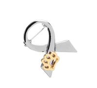 Broche de corbata con lazo y estampado de pata de mascota, Pin de adorno de Animal único, Pin de solapa con patrón de pata de perro para amantes de perros y gatos