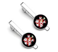 Broche de corbata divertido con escudo de armas de Benjamin Franklin, clips de corbata para corbata, corbatas regulares, regalos decorativos para hombres, 5.5x2.2cm, Metal