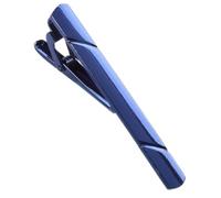 Broche de corbata para hombre para graduados, entrevistas, identificación, accesorios de fotos, aspecto formal, para boda, aniversario, negocios, corbata con acabado brillante, azul, Taille unique