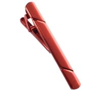 Broche de corbata para hombre para graduados, entrevistas, identificación, accesorios de fotos, aspecto formal, para boda, aniversario, negocios, corbata con acabado brillante, rojo vino, Taille