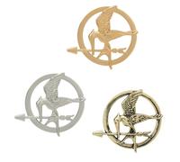 Broche de cosplay - Diseño de aleación para disfraces y fans, Acero inoxidable, No es una piedra preciosa