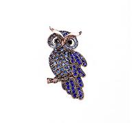 Broche de cristal con diseño de búho, mariposa, libélula de pavo real, rana de abeja, zoo del Reino Mundial, broche de cristal para mujeres y niñas