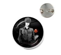 Broche de cristal de anime Death Note Cosplay L·Lawliet Killer Yagami Light Pins Insignias para mochilas, regalo para niños, elefante hindú Señor