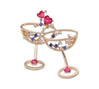Broche de cristal de cóctel moderno y portátil que mejora la decoración de tu fiesta, elegante broche de fiesta