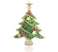 Broche de cristal para mujer, estilo vintage, elegante, con flores, regalos para mujeres y niñas, Medium, Acero aleado, No es una piedra preciosa