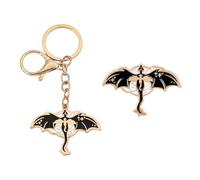 Broche De Cuarto Pterodáctilo De 1 Pieza, Llavero De Cuarto Pterodáctilo De 1 Pieza, Broche De Esmalte De Metal, Accesorios De Vestir, Adornos Creativos para Bolsos.