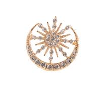 Broche de cuello con símbolo de pecho de moda, accesorio para musulmanes, insignia de tradición para uso diario, pin elegante, talla única, como se describe
