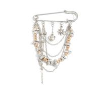 Broche de diamantes de imitación brillantes en forma de amor, cierre seguro para chaquetas, vestidos y bolsos, broche de diamantes de imitación en forma de corazón