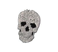 Broche de dibujos animados de calavera de gatos caprichosos, fácil de usar, joyería de aleación, pin novedoso para Halloween, cosplay, trajes de aleación, pines de calavera de gatos, talla única, como