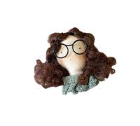 Broche de dibujos animados de estilo japonés para mujeres y niñas, accesorios de moda, insignia de tela para vaqueros, chaquetas, bolsos, estilo japonés de muñeca, One Size, como se describe
